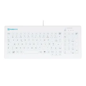 Clavier compact Purekeys filaire BLANC- FRANCAIS MAC/WIN